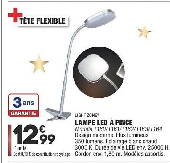 Lampe Led à Pince Light Zone
