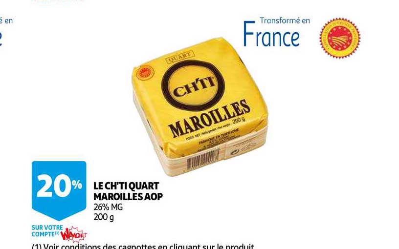 le ch'ti quart marouilles aop