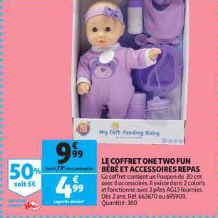 le coffret one two fun bébé et accessoires repas