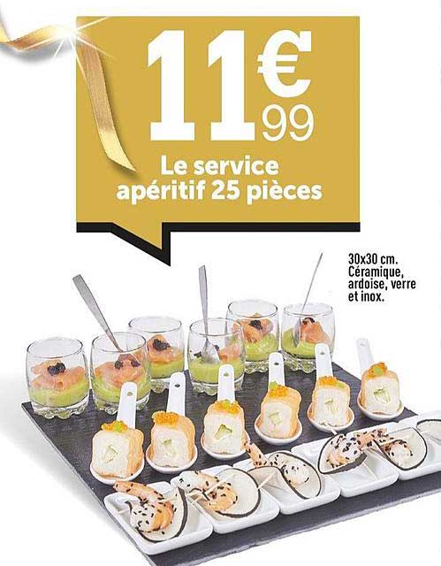 Le Service Apéritif 25 Piéces