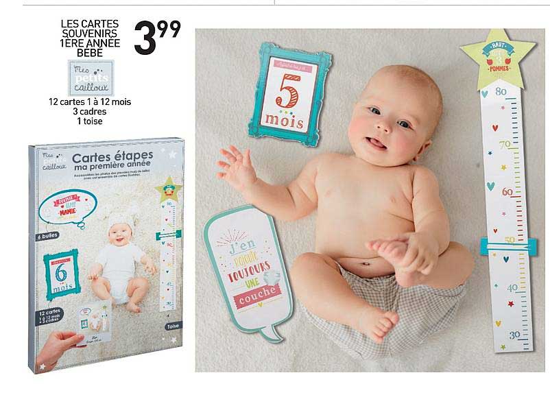 les cartes souvenirs 1ère année bébé