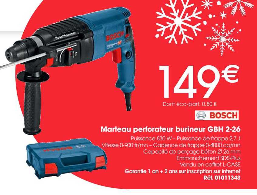 marteau perforateur burineur gbh 2-26 bosch