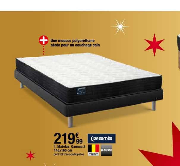 matelas gamma 2 140x190 cm