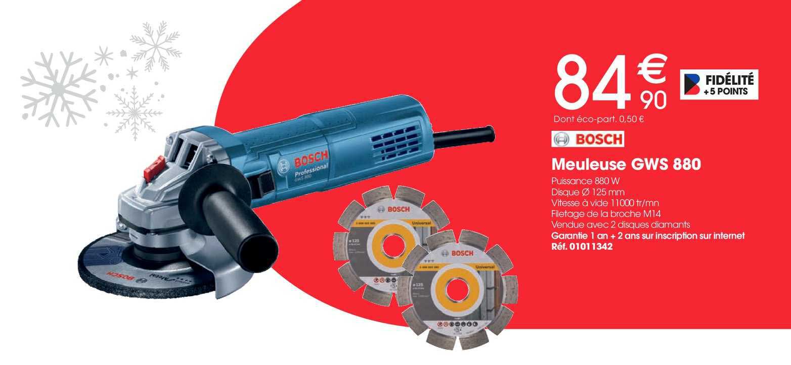 meuleuse gws 880 bosch