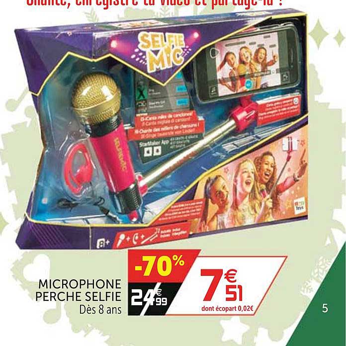 microphone perche selfie