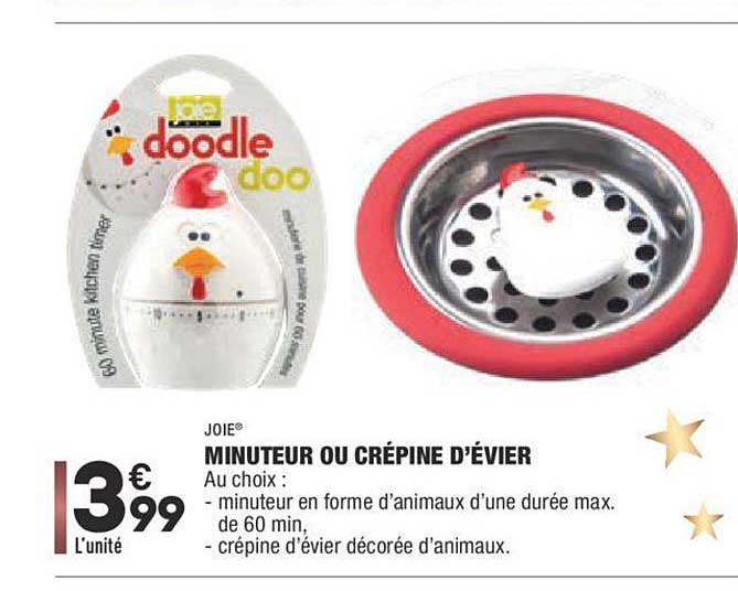 minuteur ou crépine d'évier joie