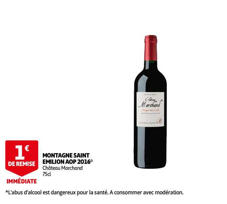 montagne saint émilion aop 2016 château marchand