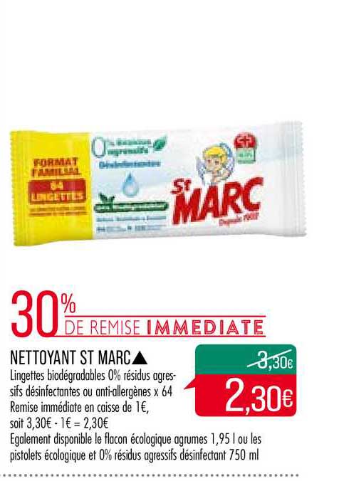 nettoyant st marc 30% de remise immédiate
