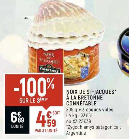 Noix De St-jacques à La Bretonne Connétable