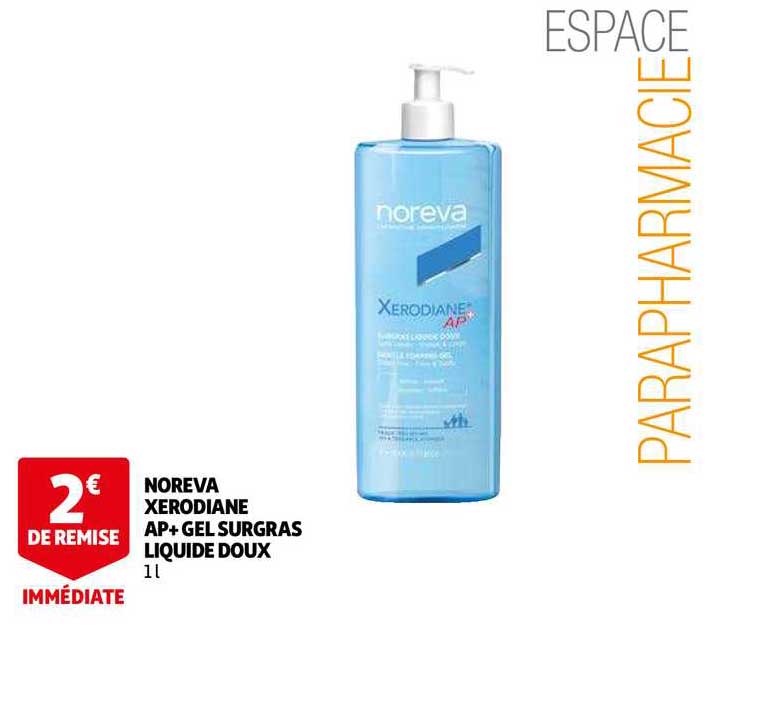 noreva xerodiane ap+ gel surgras liquide doux