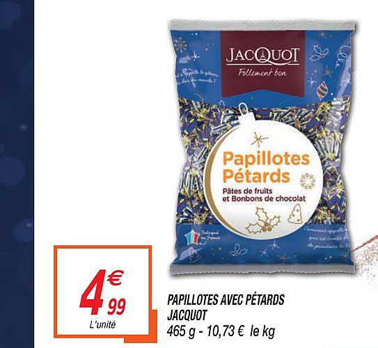 papillotes avec pétards jacquot