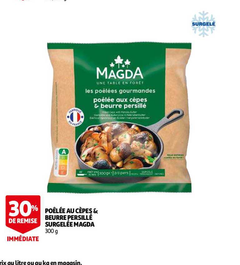 Poêlée Au Cèpes & Beurre Persillé Surgelée Magda