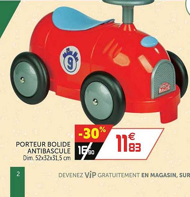 Porteur Bolide Antibascule