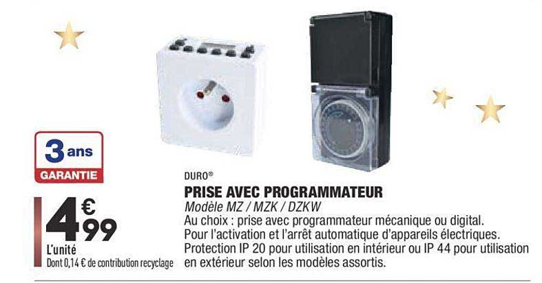 prise avec programmateur duro