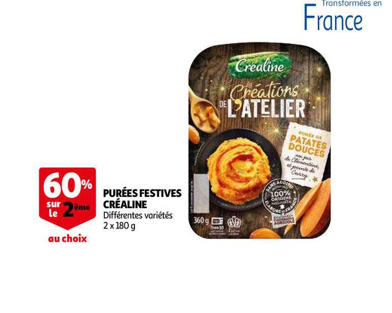 Purées Festives Créaline
