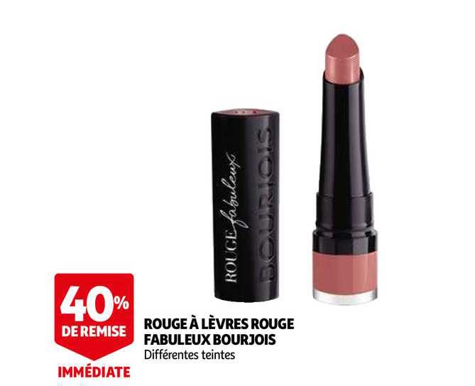 rouge à lèvre rouge fabuleux bourjois