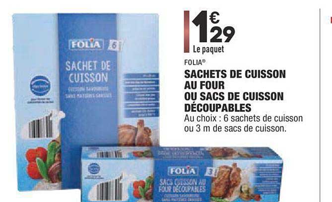 Sachets De Cuisson Au Four Ou Sacs De Cuisson Découpables Folia