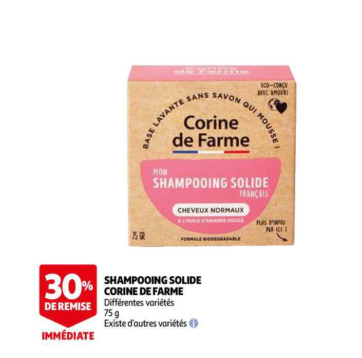 shampooing solide corine de farme