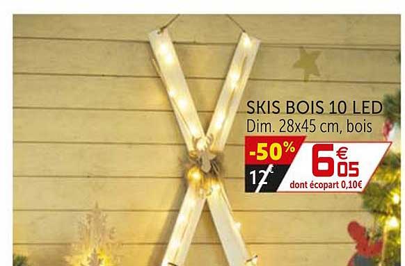 skis bois 10 led