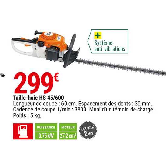 taille-haie hs 45-600 stihl
