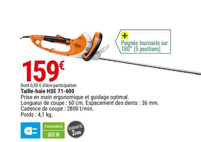 taille-haie hse 71-600 stihl