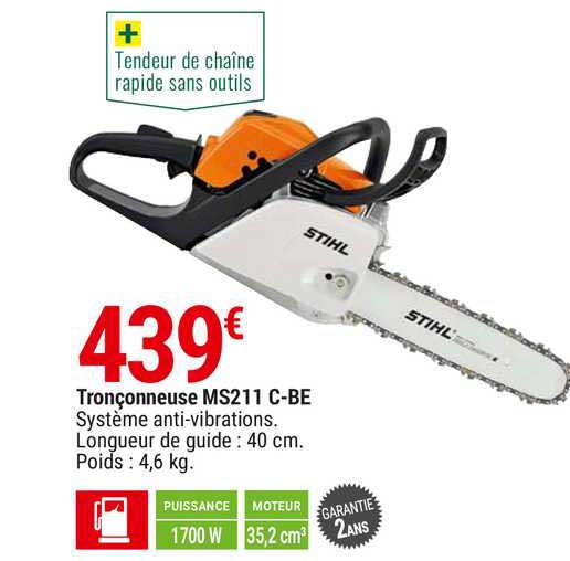 Tronçonneuse Ms211 C-be Stihl