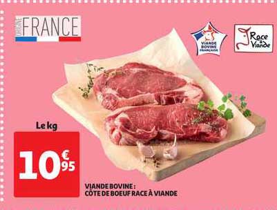 Viande Bovine : Côte De Bœuf Race à Viande