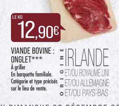 Viande Bovine Onglet