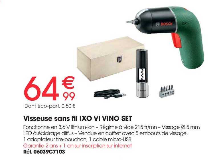 visseuse sans fil ixo vi vino set bosch