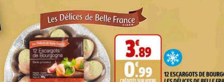 12 Escargots De Bourgogne Les Délices De Belle France