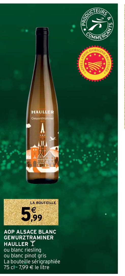 Aop Alsace Blanc Gewurztraminer Hauller