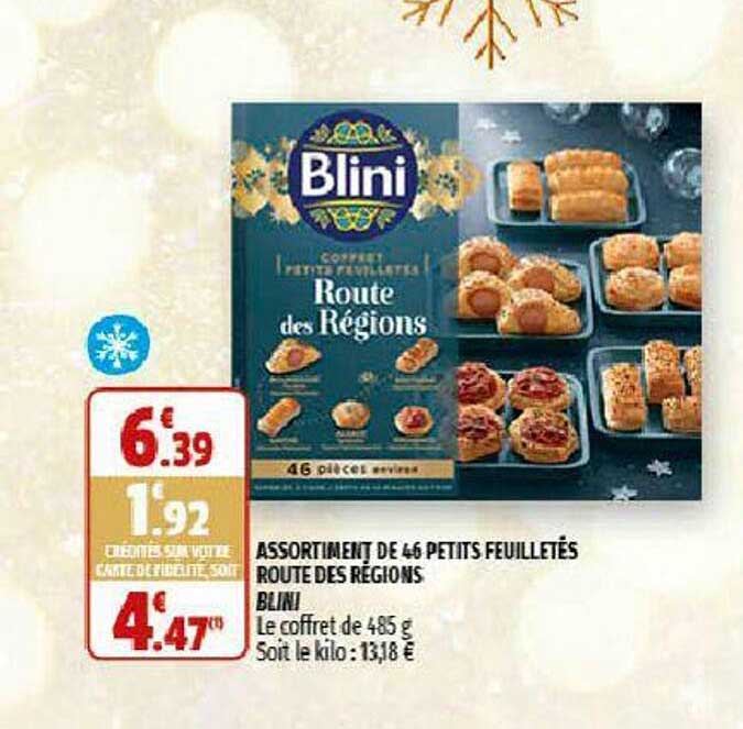 Assortiment De 46 Petits Feuilletés Route Des Régions Blini