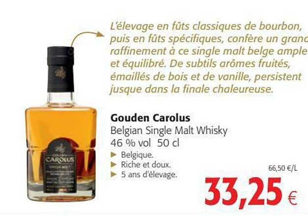 Belgian Single Malt Whisky Gouden Calolus