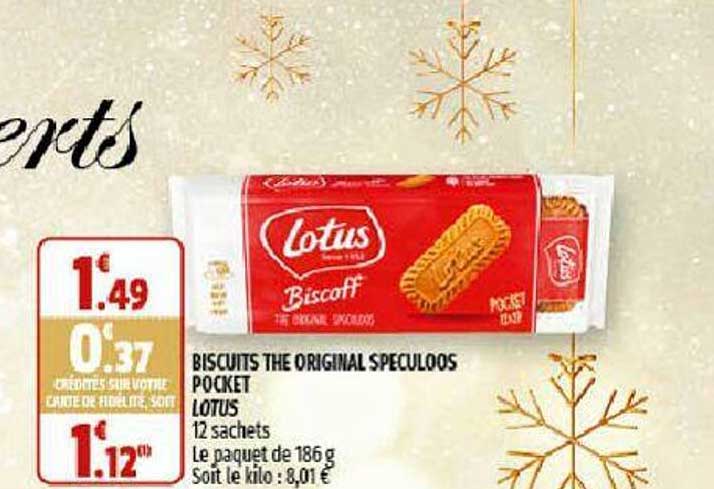 Biscuits The Original Speculoos Pocket Lotus