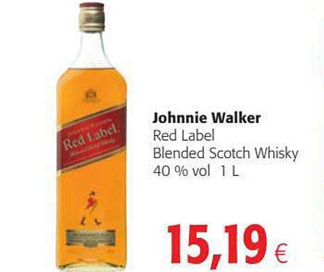 blended scotch whisky red label johnnie walker