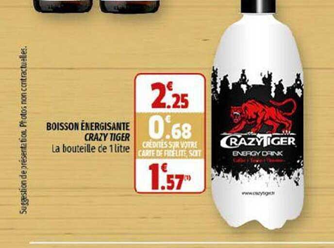 boisson énergisante crazy tiger