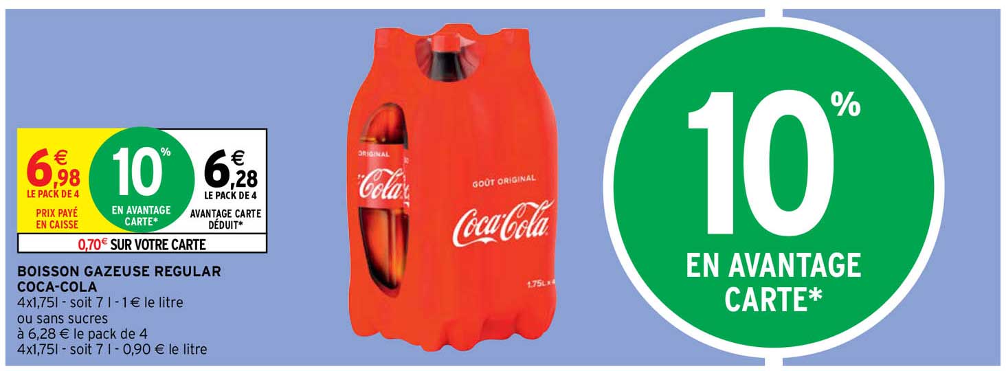 boisson gazeuse regular coca-cola