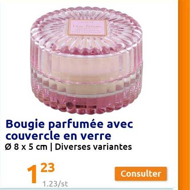 Bougie Parfumée Avec Courvercle En Verre