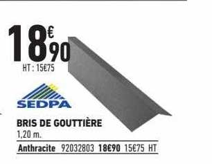 bris de gouttière sedpa