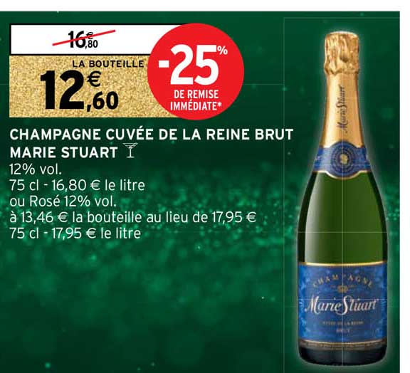 champagne cuvée de la reine brut marie stuart