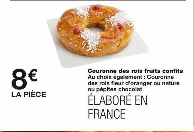 couronne des rois fruits confits