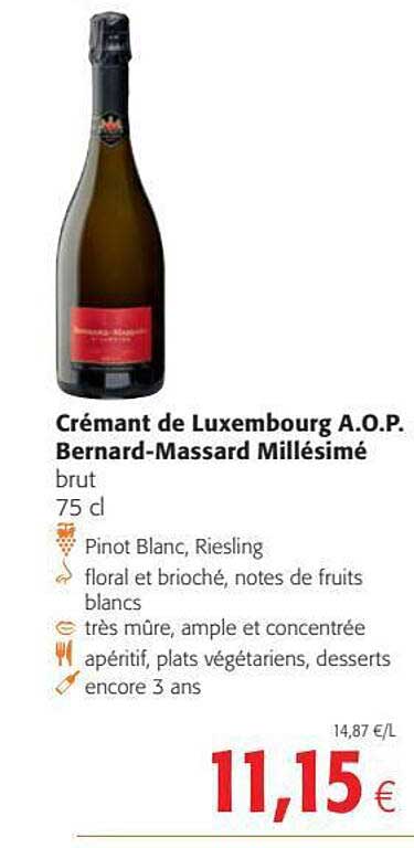 crémant de luxembourg a.o.p. bernard-massard millésimé