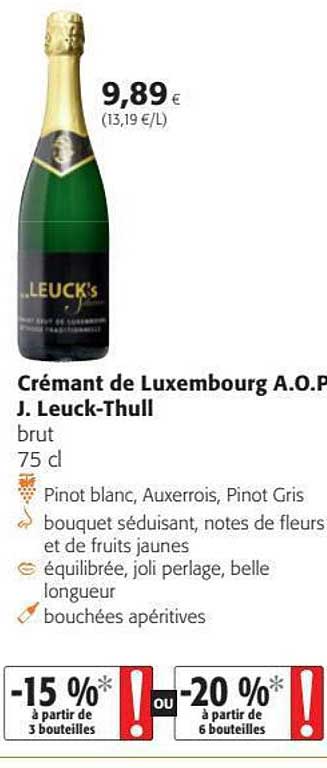 crémant de luxembourg a.o.p. j. leuck-thull