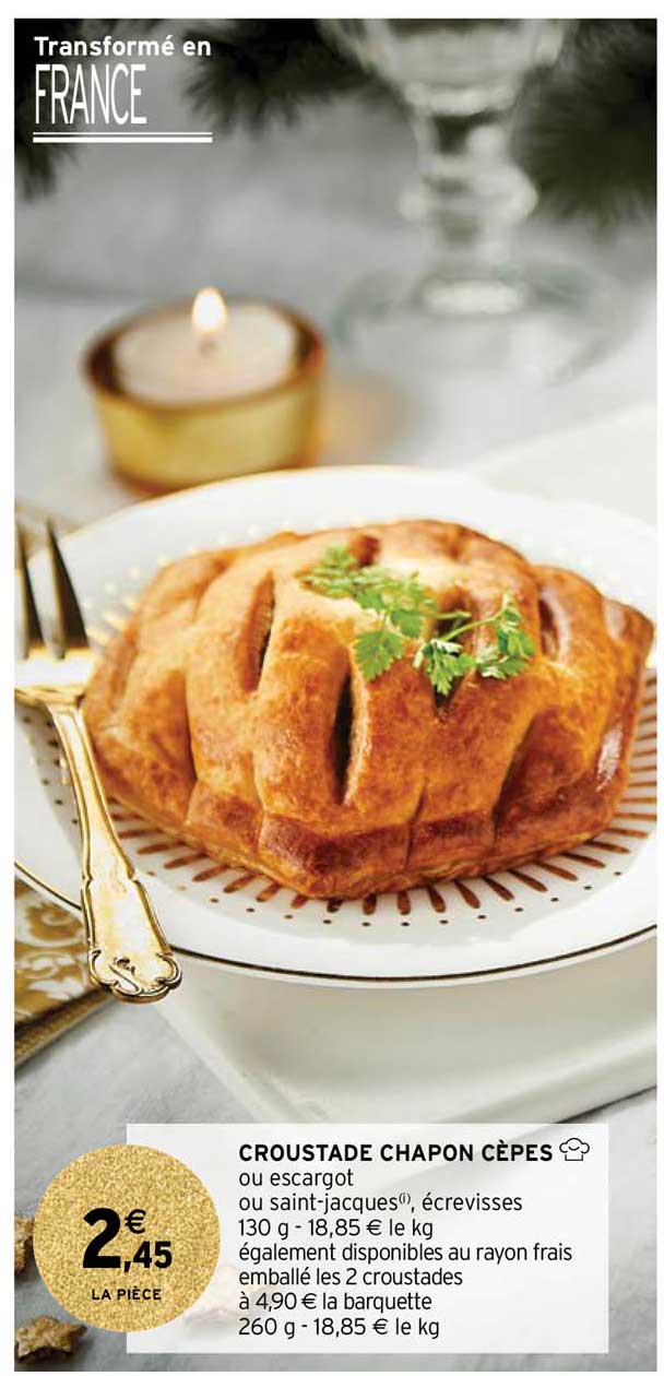 Croustade Chapon Cèpes