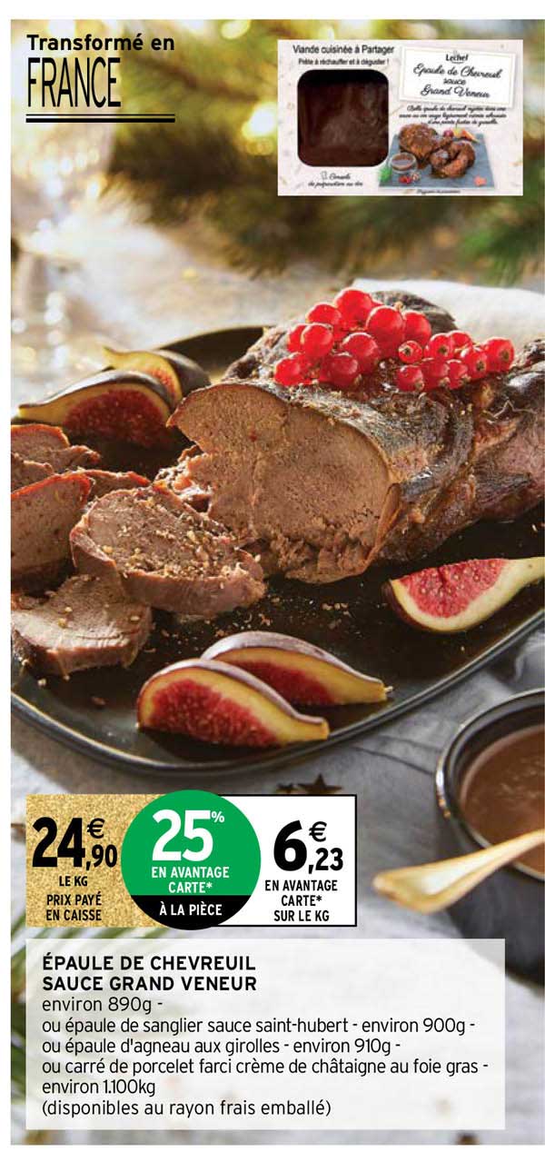 épaule de chevreuil sauce grand veneur