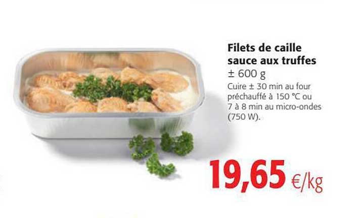 filets de caille sauce aux truffes