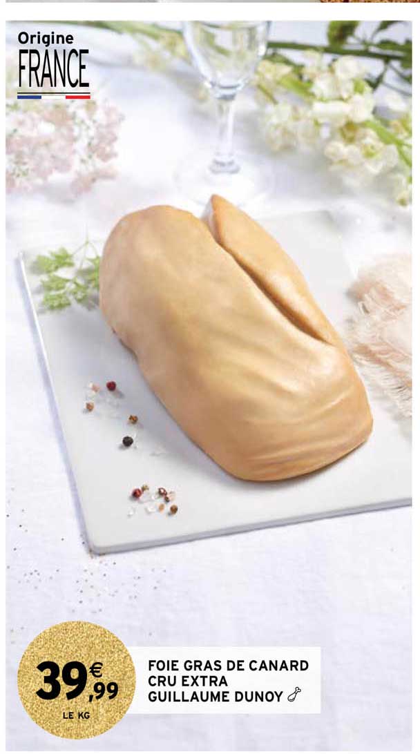 foie gras de canard cru extra guillaume dunoy