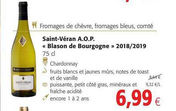 fromages de chèvre, fromages bleus, comté, saint-véran a.o.p. "blason de bourgogne" 2018-2019