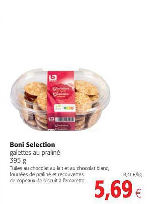 Galettes Au Praliné Boni Sélection
