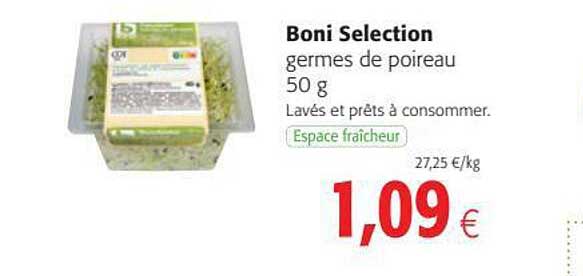 germes de poireau boni sélection